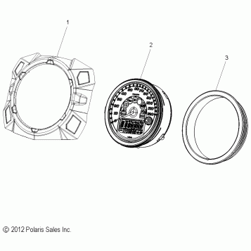 ELECTRICAL, SPEEDOMETER ASM. - S16CE5BSL (49SNOWGAUGE13INDY)