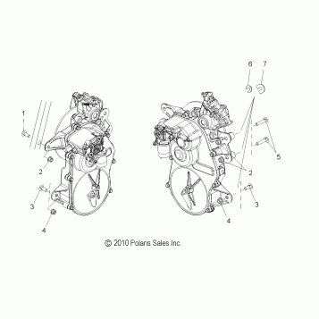 DRIVE TRAIN, GEARCASE MOUNTING - S11PP7FSL (49SNOWGEARCASEMTG11TRBOIQLX)