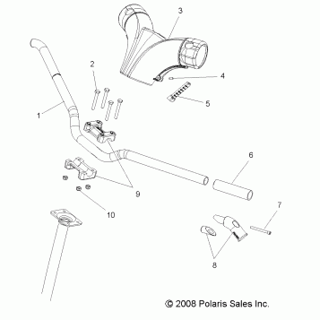 STEERING, HANDLEBAR - S11PP7FSL (49SNOWHANDLEBAR09TRBODRGN)