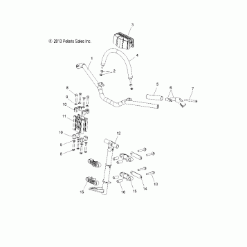 STEERING, HANDLEBAR MOUNTING - S16CK6/CM6 ALL OPTIONS (49SNOWHANDLEBAR14RMK)