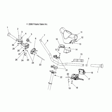 HANDLEBAR - S07NP5CS/CE (49SNOWHANDLEBAR500XCSP)