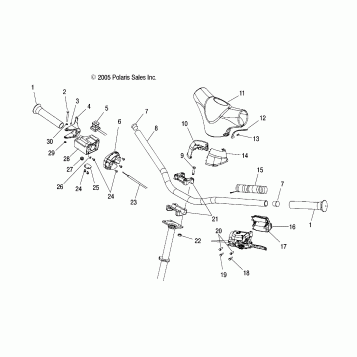HANDLEBAR - S07NT3AS/AE (49SNOWHANDLEBAR550)