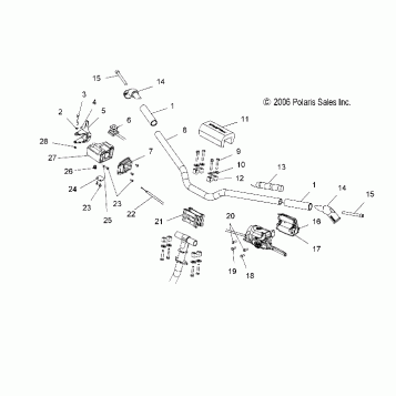 HANDLEBAR MOUNTING and CONTROLS (IQ) - S07PP6HS/HSA/HSB (49SNOWHANDLEBAR600HO)