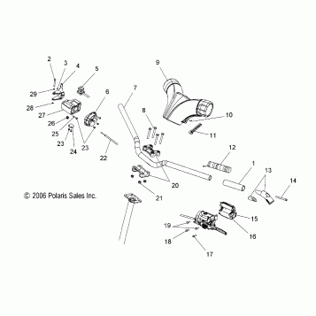 HANDLEBAR - S07PS7FS/FE (49SNOWHANDLEBAR600SWTCH)