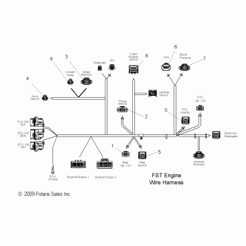 ENGINE, WIRE HARNESS - S11PP7FSL (49SNOWHARNESS10FSTTRG)