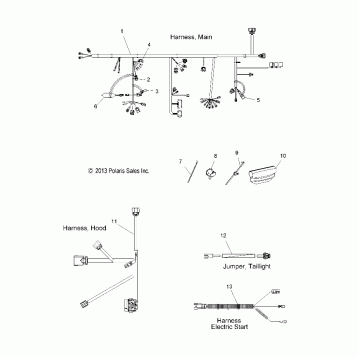 ELECTRICAL, WIRE HARNESS - S16CW6 ALL OPTIONS (49SNOWHARNESS14ASSLT)