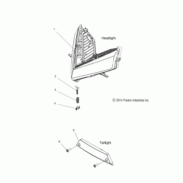 ELECTRICAL, HEADLIGHT and TAILLIGHT - S18DCH8PS ALL OPTIONS (49SNOWHEADLGHT15PROS)