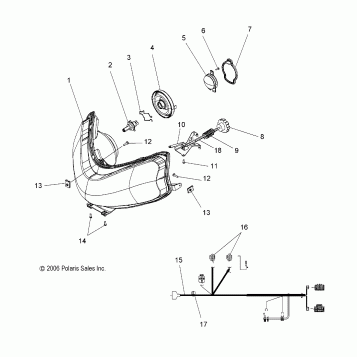HEADLIGHT - S07PS6HS/HSA/HSB (49SNOWHEADLGHTCLEAN)