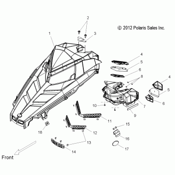 BODY, HOOD ASM. - S16CK6/CM6 ALL OPTIONS (49SNOWHOOD13RMK)