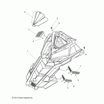 BODY, HOOD ASM. - S18DCH8PS ALL OPTIONS (49SNOWHOOD15PROS)