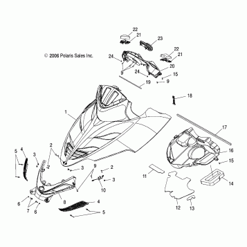 HOOD - S07PY7FS/FE (49SNOWHOODFSTOUR)