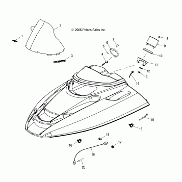 HOOD/WINDSHIELD - S07NT5BS/BSA/BE/BEA (49SNOWHOODTRAILTRG)