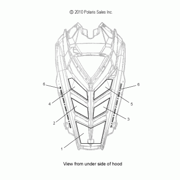 BODY, HOOD FOAM/FIBER - S16CK6/CM6 ALL OPTIONS (49SNOWHOODSCFL11800PRMK)