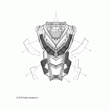 BODY, HOOD FOAM/FIBER - S16DS6 ALL OPTIONS (49SNOWHOODSCFL15PROS)