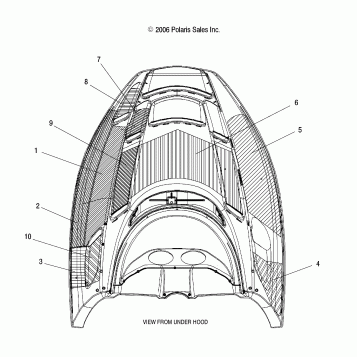 HOOD FOAM/FOIL - S07NP5BS/BE (49SNOWHOODSCFLSUPER)