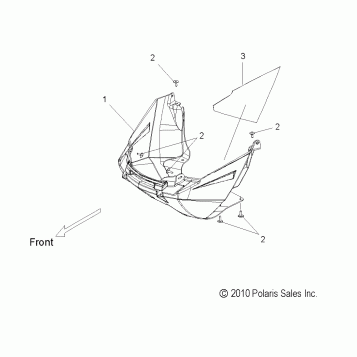 BODY, NOSEPAN ASM. - S16CK6/CM6 ALL OPTIONS (49SNOWNOSEPAN11800PRMK)