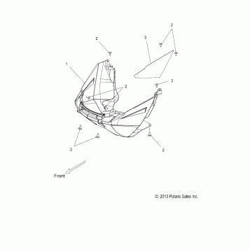 BODY, NOSEPAN ASM. - S17CED5 ALL OPTIONS (49SNOWNOSEPAN14550)