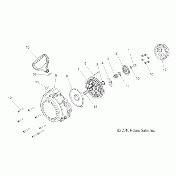 ENGINE, RECOIL STARTER - S11BP8/BE8 ALL OPTIONS (49SNOWRECOIL11PRMK)