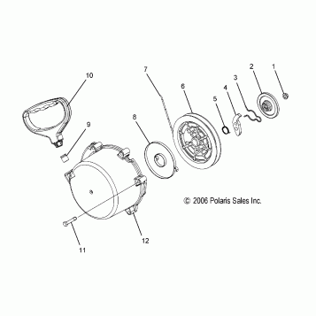 ENGINE, RECOIL STARTER - S07PP6FS/FSA/FSB (49SNOWRECOIL600HO)