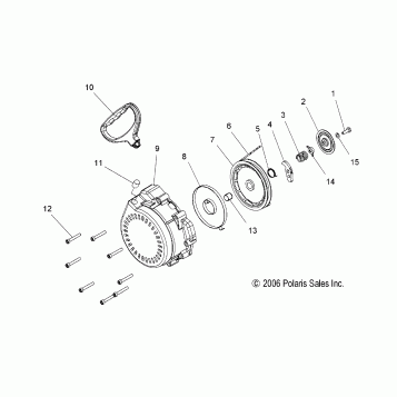 ENGINE, RECOIL STARTER - S07PS6HS/HSA/HSB (49SNOWRECOILCLEAN)