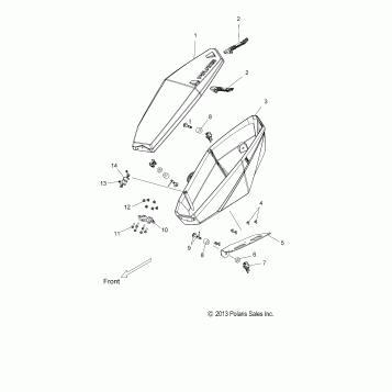 BODY, SADDLEBAG, ADVENTURE - S16CE5BSL (49SNOWSADDLEBAG14550)
