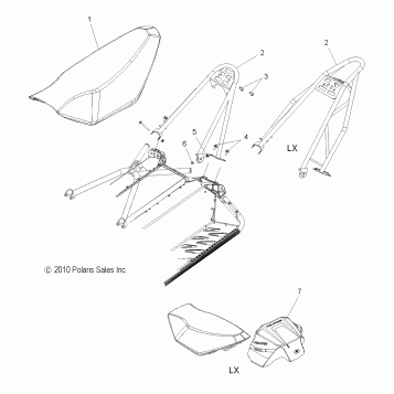 BODY, SEAT MOUNTING - S11BP6/BE6 ALL OPTIONS (49SNOWSEAT11RUSH)