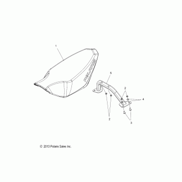 BODY, SEAT ASM. - S16CP8 ALL OPTIONS (49SNOWSEAT14INDY)