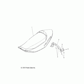 BODY, SEAT ASM. - S16CW6 ALL OPTIONS (49SNOWSEAT14SBASLT)