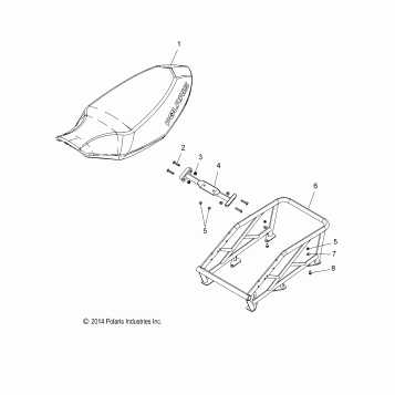 BODY, SEAT ASM. and RACK - S17CEF5BSL (49SNOWSEAT15550V)