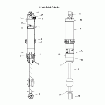 SHOCK, FRONT TRACK (7043142) - S07PS6HS/HSA/HSB (49SNOWSHOCKFRONT7043142)