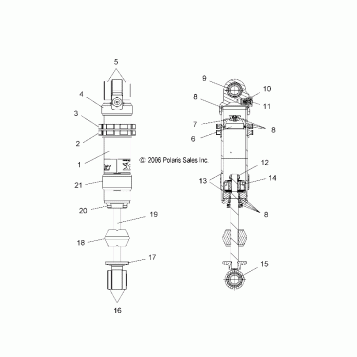 SHOCK, FRONT TRACK (FOX/7043267) - S07PP6HS/HSA/HSB (49SNOWSHOCKFRONT7043267)