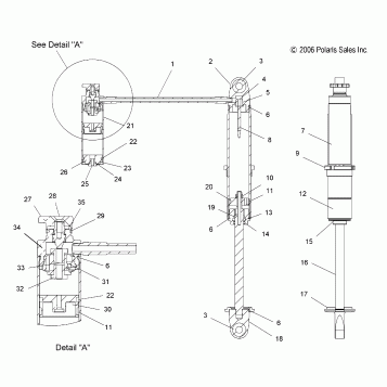 SUSPENSION, SHOCK ASM. IFS, INTERNALS (7043206) - S11PP7FSL (49SNOWSHOCKIFS7043206)