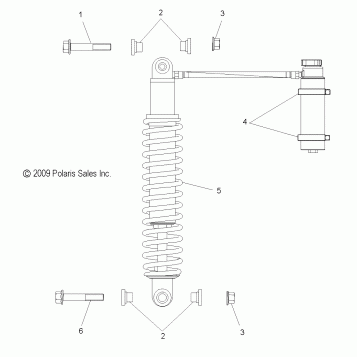 SUSPENSION, SHOCK ASM. IFS (7043206) - S11PP7FSL (49SNOWSHOCKIFS7043206TRBO)