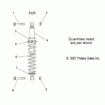 SUSPENSION, SHOCK, IFS (7043289) - S11PT7FSL (49SNOWSHOCKIFS7043289)