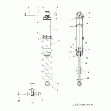 SUSPENSION, SHOCK, IFS - S11BF6NS/BD6NS ALL OPTIONS (49SNOWSHOCKIFS7043631)