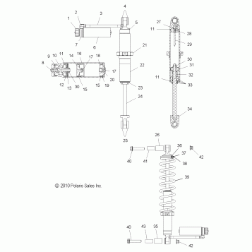 SUSPENSION, SHOCK, REAR - S11BP6/BE6 ALL OPTIONS (49SNOWSHOCKREAR7043651)
