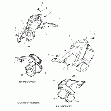 BODY, SIDE PANELS - S18DCH8PS ALL OPTIONS (49SNOWSIDEPNL15PROS)
