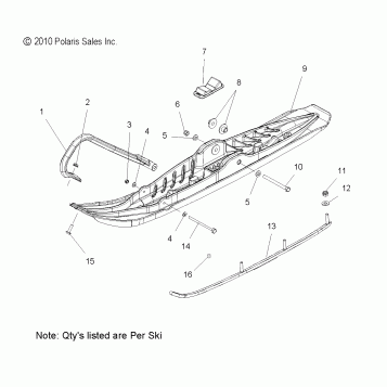 STEERING, SKI ASM. - S11BF6NS/BD6NS ALL OPTIONS (49SNOWSKIASM11600PRO)