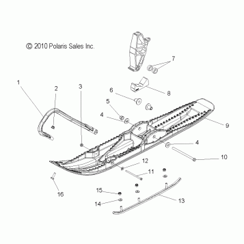 STEERING, SKI ASM. - S16CK6/CM6 ALL OPTIONS (49SNOWSKIASM11800PRMK)