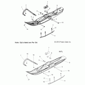 STEERING, SKI ASM. - S16CW6 ALL OPTIONS (49SNOWSKIASM13SBPRO)