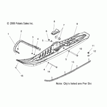 SKI ASSEMBLY - S07PP6FS/FSA/FSB (49SNOWSKIASM600HO)