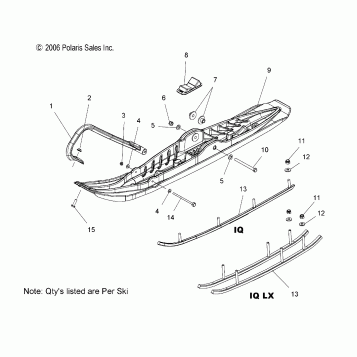 SKI ASSEMBLY - S07PP6HS/HSA/HSB/PD6HS/HE (49SNOWSKIASMFSTIQ)