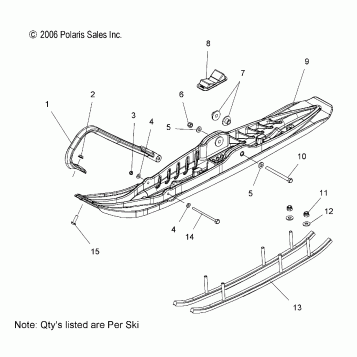 SKI ASSEMBLY - S07PT7ES/PT7EE/PT7FS/PT7FE (49SNOWSKIASMFSTOUR)