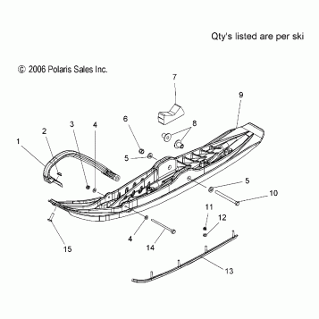 SKI - S07NJ5BS/BE (49SNOWSKIASMTRAILRMK)