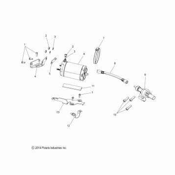 ENGINE, STARTER MOTOR - S18DCH8PS ELECT. START OPTON (49SNOWSTARTER158CH)