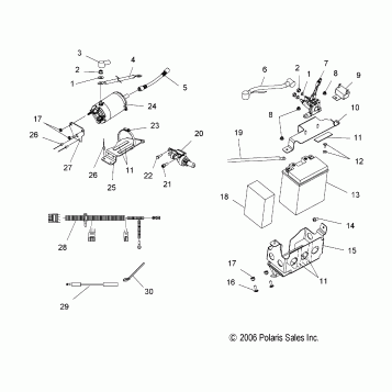 STARTER/BATTERY - S07PP6FS/FSA/FSB (49SNOWSTARTER600RMK)