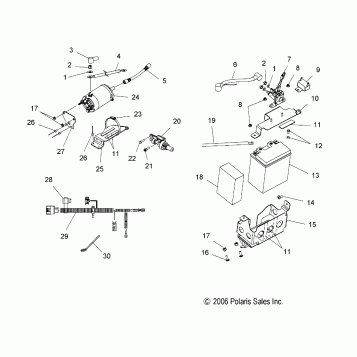 STARTER/BATTERY - S07PS6HS/HSA/HSB (49SNOWSTARTERCLEAN)
