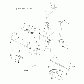 STEERING, LOWER - S11BP6/BE6 ALL OPTIONS (49SNOWSTEERINGLWR11RUSH)