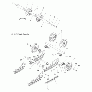 SUSPENSION EXTENSION - S17SJA5B ALL OPTIONS (49SNOWSUSPEXT14WIDE)