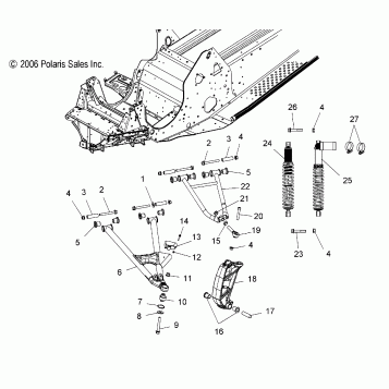 SUSPENSION, FRONT - S07PS6HS/HSA/HSB (49SNOWSUSPFRT600HO)
